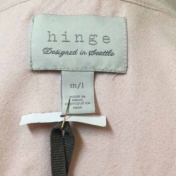 Hinge (Designed in Seattle) cotton cardigan with flower detail back - Picture 6 of 7